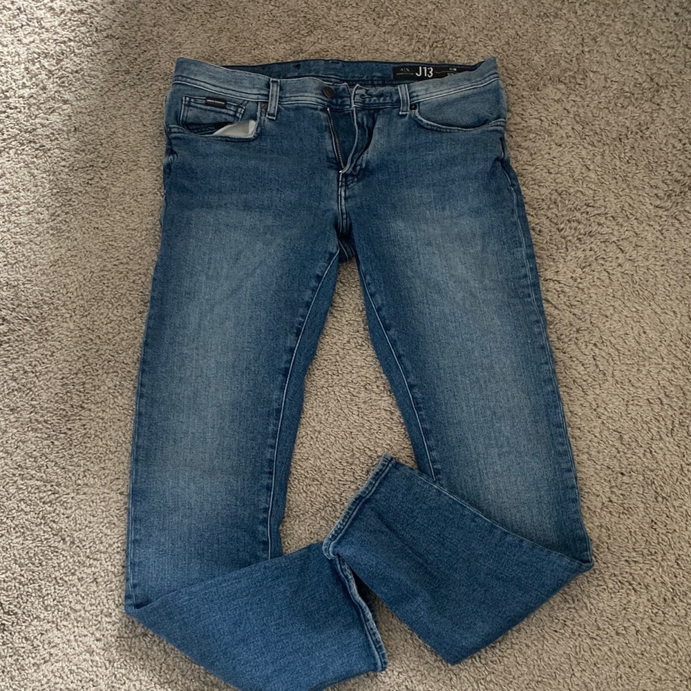 LIKE NEW MENS sz 32 Armani exchange slim straight jeans